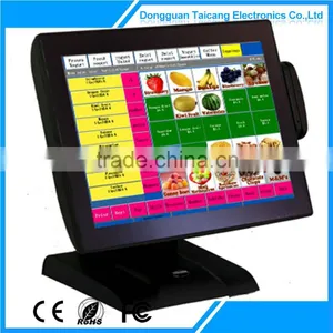 ATOM D2550 N2800 J1900 1037U CPU 15" Pos Touch Screen Monitor For Pos Machine thumbnail-2
