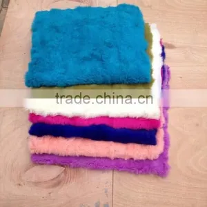 Dyed Real Rabbit Fur Plate for Garments thumbnail-2
