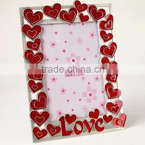 Metal Frame Creative LOVE Heart-shaped Lace 5 6 Inches Table Setting Valentine's Day Lovers Home Decoration PHOTO FRAME thumbnail-1