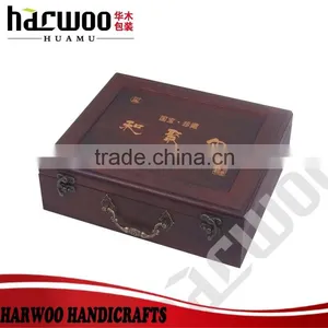Custom Unpainted Solid Wooden Wine Box thumbnail-2