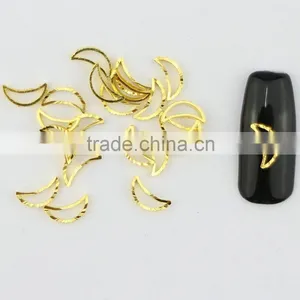 Factory Supply Metal Nail Art Circle Gold & Silver Mini DIY Lace Ring Design thumbnail-5