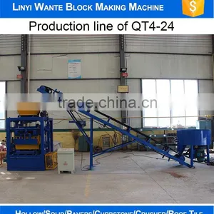 Manual Cement Compressed QT4-24 Concrete Block Making Machine Price in India thumbnail-5