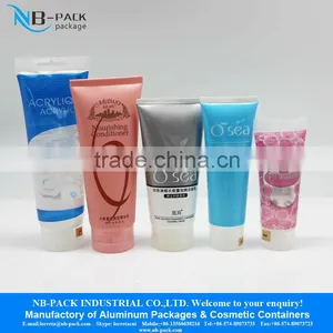 6oz White Plastic Tube Cosmetic Tube thumbnail-2