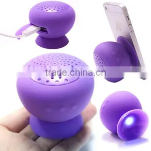 Colorful Waterproof Bluetooth Spearkers Could Sucked on Any Flat Surface thumbnail-1