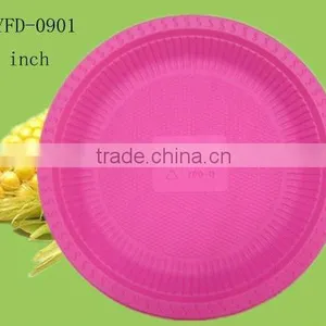 9inch Eco-friendly Disposable Corn Starch Compostable Plates thumbnail-1
