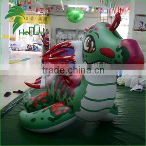 Latest Attractive Printing Design Replica Inflatable Cartoon Colorful Sea Dragon Toy thumbnail-3