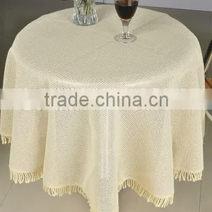 Crochet Garden PVC Long Lace Oval Tablecloths thumbnail-1