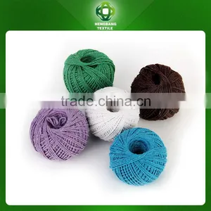 Made in China Regenerated Dyed Carded Knitting Yarn Wholesale Cotton Yarn Ne6/1 thumbnail-2