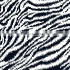 Shinning Color!!!Great Elastane Quality Fashion Sexy Design Metallic Blue Zabra Silver Foil Underwear Fabric thumbnail-1