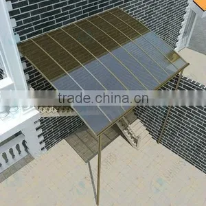 Easy Install Gazebo Canopy Made of Aluminum Polycarbonate thumbnail-3