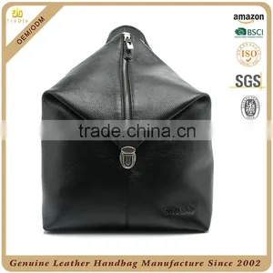 Guangzhou Factory OEM Cowhide Oily Leather Mens Travel Bag Duffel Bag Custom Waterproof Leather Backpack for Men thumbnail-2