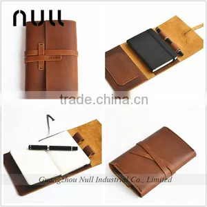 Vintage Style Leather Notebook , Diary , Account Book Cover Wallet thumbnail-1