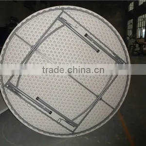6 ft Popular Outdoor Furniture of Folding Round Table for Restaurant Use thumbnail-2