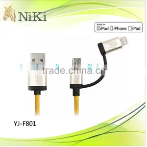 Nice Designed 2 in 1 USB Charging Cable for IPhone and Android Product thumbnail-1