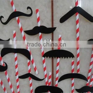 6*197mm Straight Paper Drinking Straws With Lovely Pattern thumbnail-2