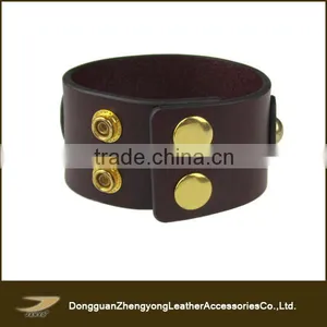 Latest Popular Fashion Leather Cuff Bracelet for Men thumbnail-3