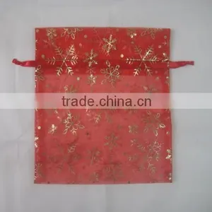 HOT SALE Customized Screen Printing Drawstring Organza Bag thumbnail-1