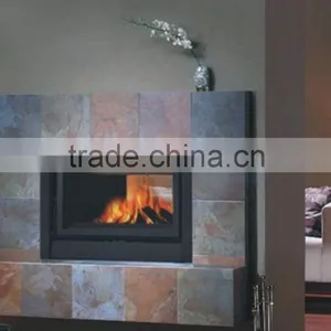 2 Sided Corner Wooden Fireplace thumbnail-4