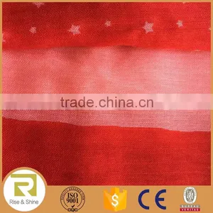 Wholesale 100% Polyester Stars Printed Fringed Shawl Scarf thumbnail-3
