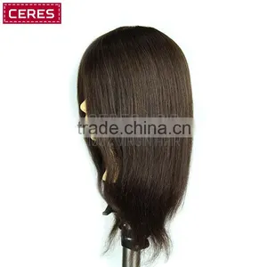 70% Human Hair Blend Hair Hairdressing Cosmetology Mannequin Manikin Training Head thumbnail-2
