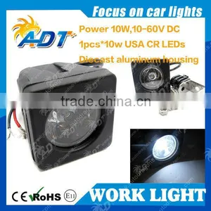 Square 10W CR EE LED WORK LIGHT BAR SPOT BEAM DRIVING LIGHT thumbnail-1