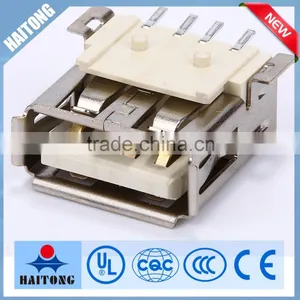 China Supplier Bend Vertical 4pin Right Angle Female USB Socket thumbnail-1
