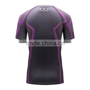 Men T Shirt Marvel Compression Shirts Outdoor Sport Bodybuilding Gym Fitness Jersey Casual Tees thumbnail-3