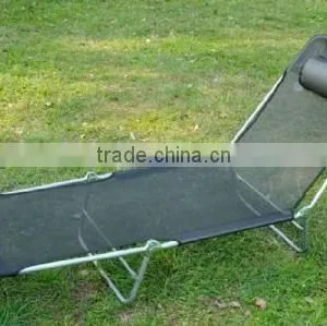 Adjustable Reclining Beach Sun Lounge Chair thumbnail-1