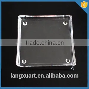 LXHY-P017 Cheap Clear Square Shape Heat Resistant Glass Plate thumbnail-1