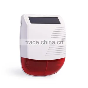 Security Alarm Siren Solar Powered Work as Control Panel thumbnail-1