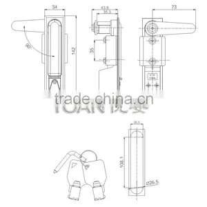 the High Safe Electronic Plane Lock for Cabinet Lock thumbnail-2