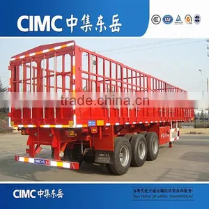 CIMC Tri Axle Stake Body Semi-Trailer With Curtainsider thumbnail-5