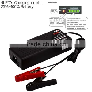 4-Stages SLA GEL AGM VRAL Battery 12v Automatic Battery Charger thumbnail-2