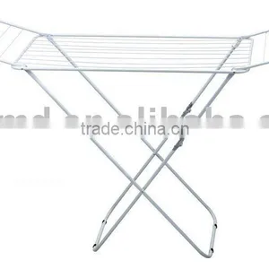 White Folding Clothes Drying Rack thumbnail-1