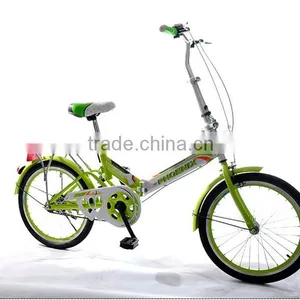 20-inch Shock Absorbing Folding Bike High Carbon Steel Students Bicycle thumbnail-1