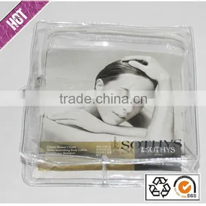 Fashion Cheap Cosmetic PVC Bags Waterproof Heat Pressing Clear PVC Zipper Bag Customized Logo Dry Bags thumbnail-1