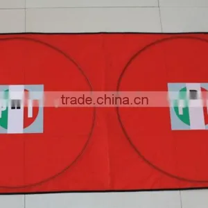 Car Printing Logo for Customized Design/nylon Two Circle Front Window Sunshade thumbnail-5