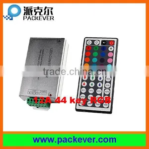 DC 5V-24V Input 12A Output 44 Keys RF Wireless Remote Control Rgb LED Controller thumbnail-1