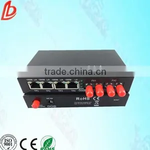 Gigabit Ethernet ST 10/100/1000M Fiber Optic Media Converter,4 Port Fiber Optic Media Converter ,ftth Optical Receiver thumbnail-1