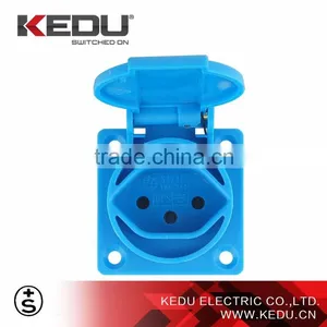 KEDU Waterproof Swiss Socket 2P+PE 10A/16A 250V thumbnail-2