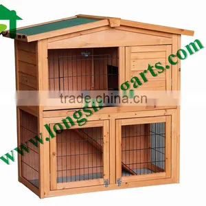 Small Animal House Pet Cage Wooden Rabbit Hutch thumbnail-2