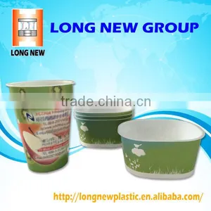 In Mould Printing Label Plastic Ice Cream Bowl thumbnail-5