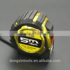 High Quality Rubber Cover uv Chromed Abs Plastic Case Measuring Tape thumbnail-1