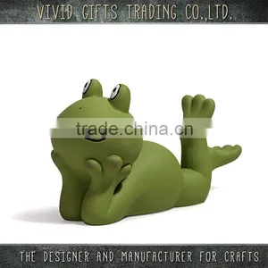 Best Selling Custom Ceramic Porcelain Grovel Frog Garden Decoration thumbnail-1