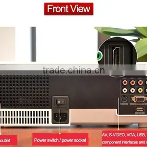 China Manufacturer Cheap 2800 Lumens Projector Support Native 1280*800,1080P With HDMI/USB/AV/VGA thumbnail-5