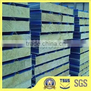 Exterior Wall 80kg/m3 Rock Wool Fireproof Insulation With Metal Coating thumbnail-3