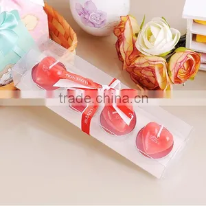 Wholesale Multi-color Gift Flameless Scented Heart Shape Wedding Tealight Candle thumbnail-4