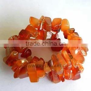 Red Carnilian Chips Bracelet thumbnail-1