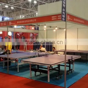 Hebei Factory Manufacture Tainbow Shape Table Indoor/outdoor Table Folded Portable Tennis Table thumbnail-5
