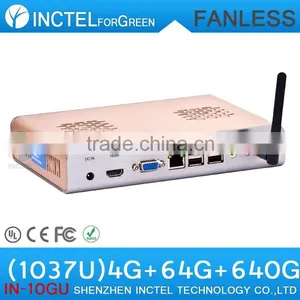 Fanless Mini pc With Intel Celeron C1037U CPU Included Full Alluminum Chassis thumbnail-2